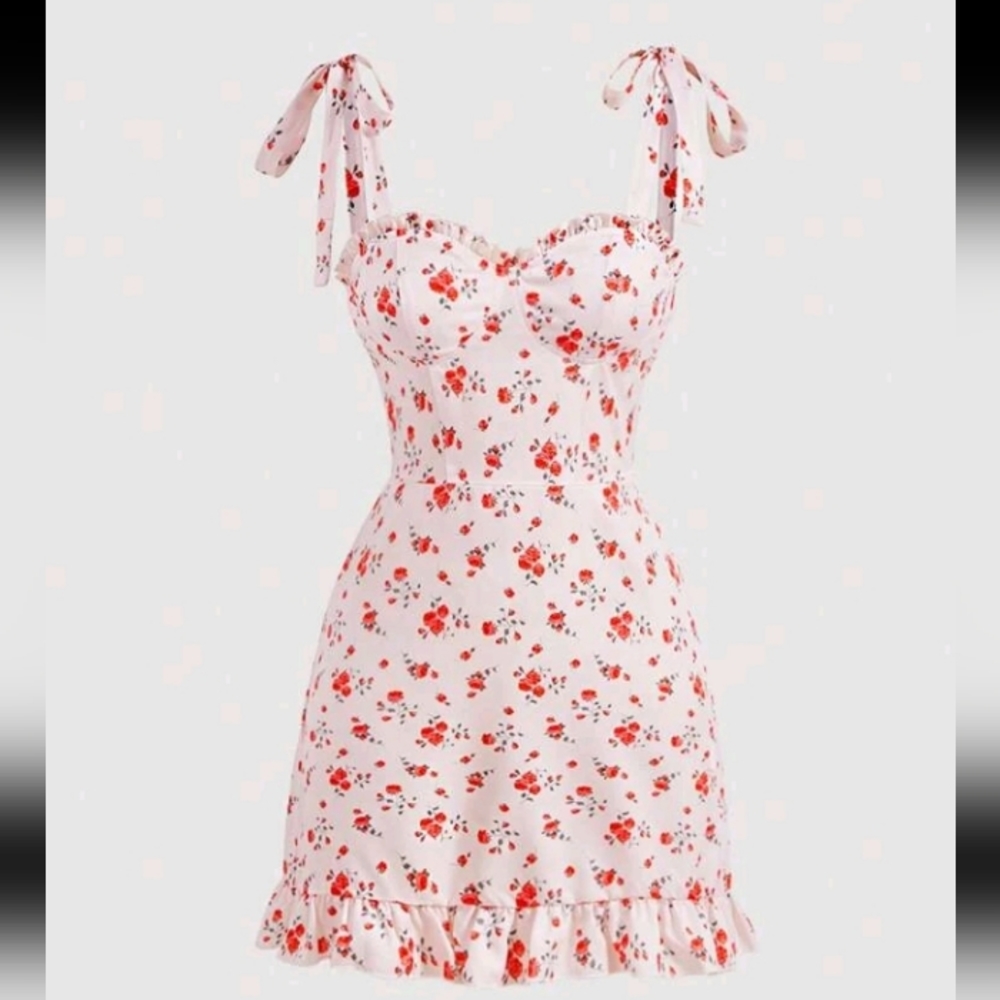 Boho Rose print Dress